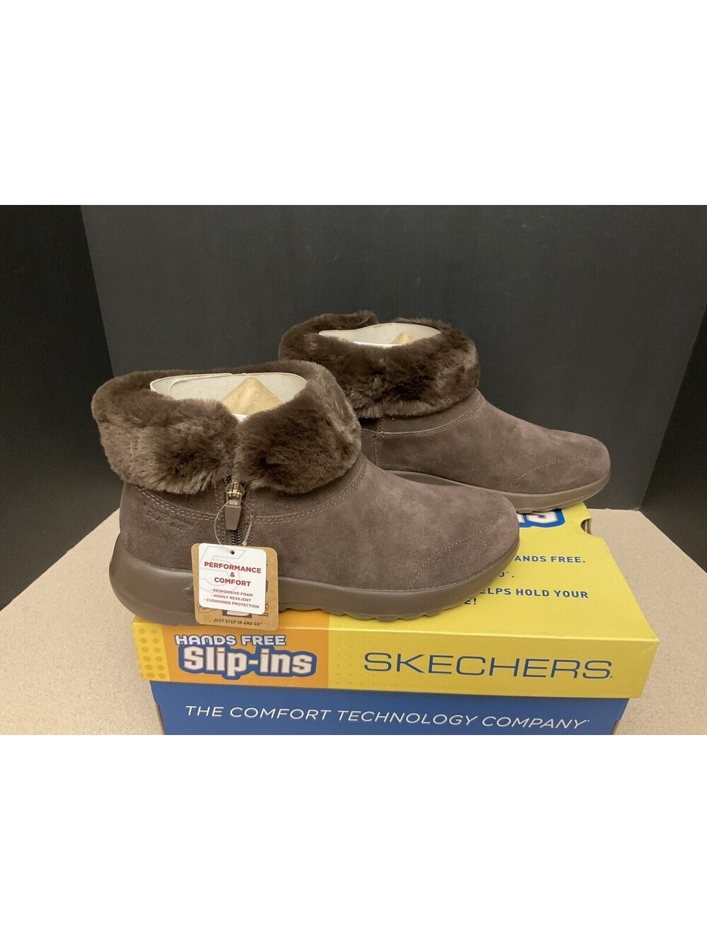 New! Womens Skechers Slip-ins On The Go Joy Elena Winter Boots. Size 8. Nice!!!